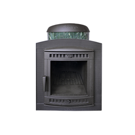 Печь банная Атмосфера L в ламелях из натурального камня Змеевик наборный 6